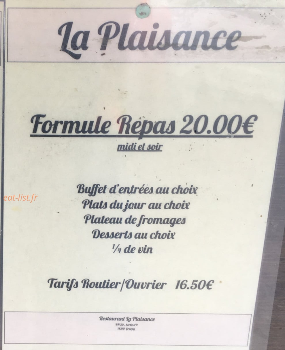 La Plaisance — carte page 2