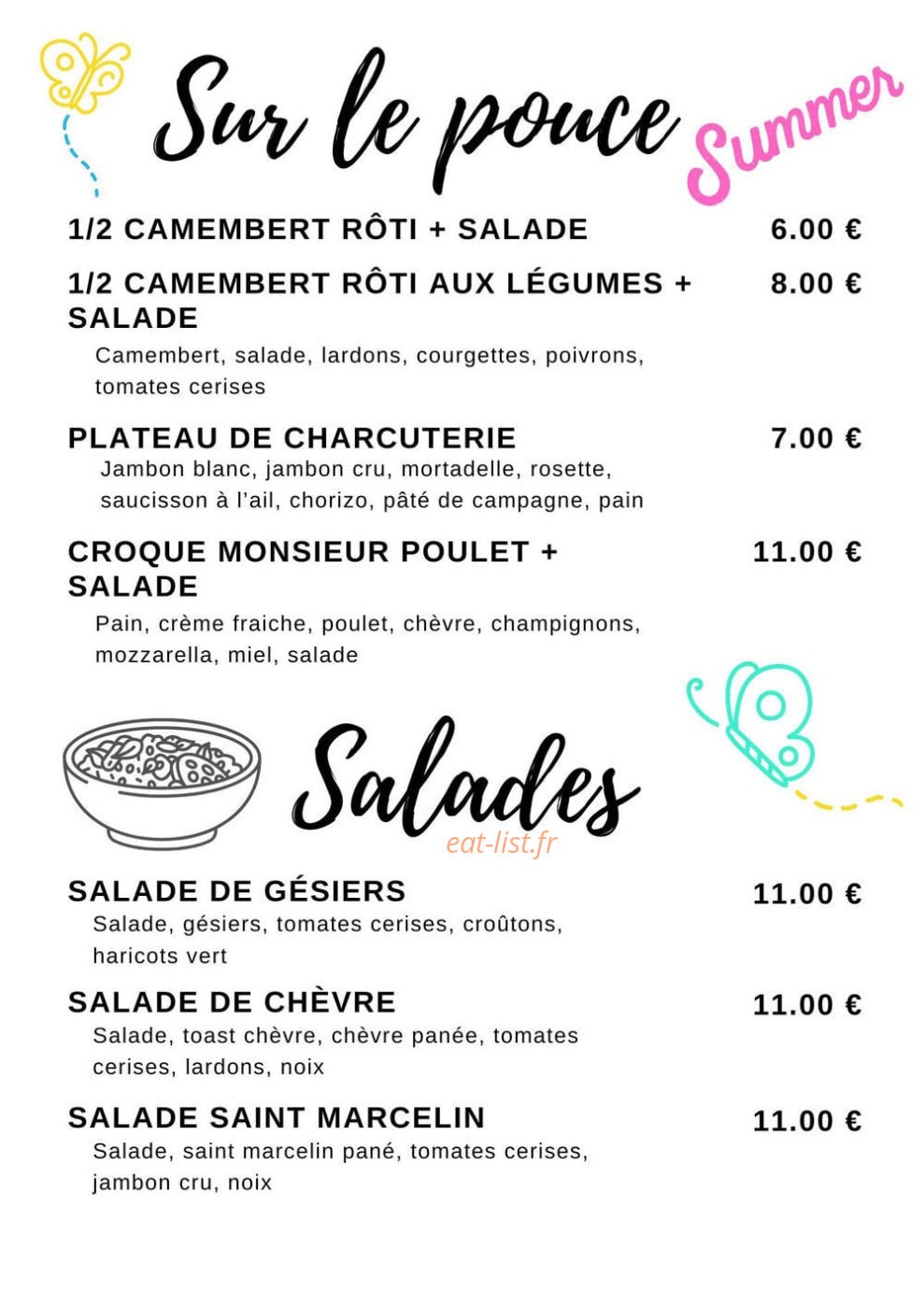 Comme chez mémé — carte page 2