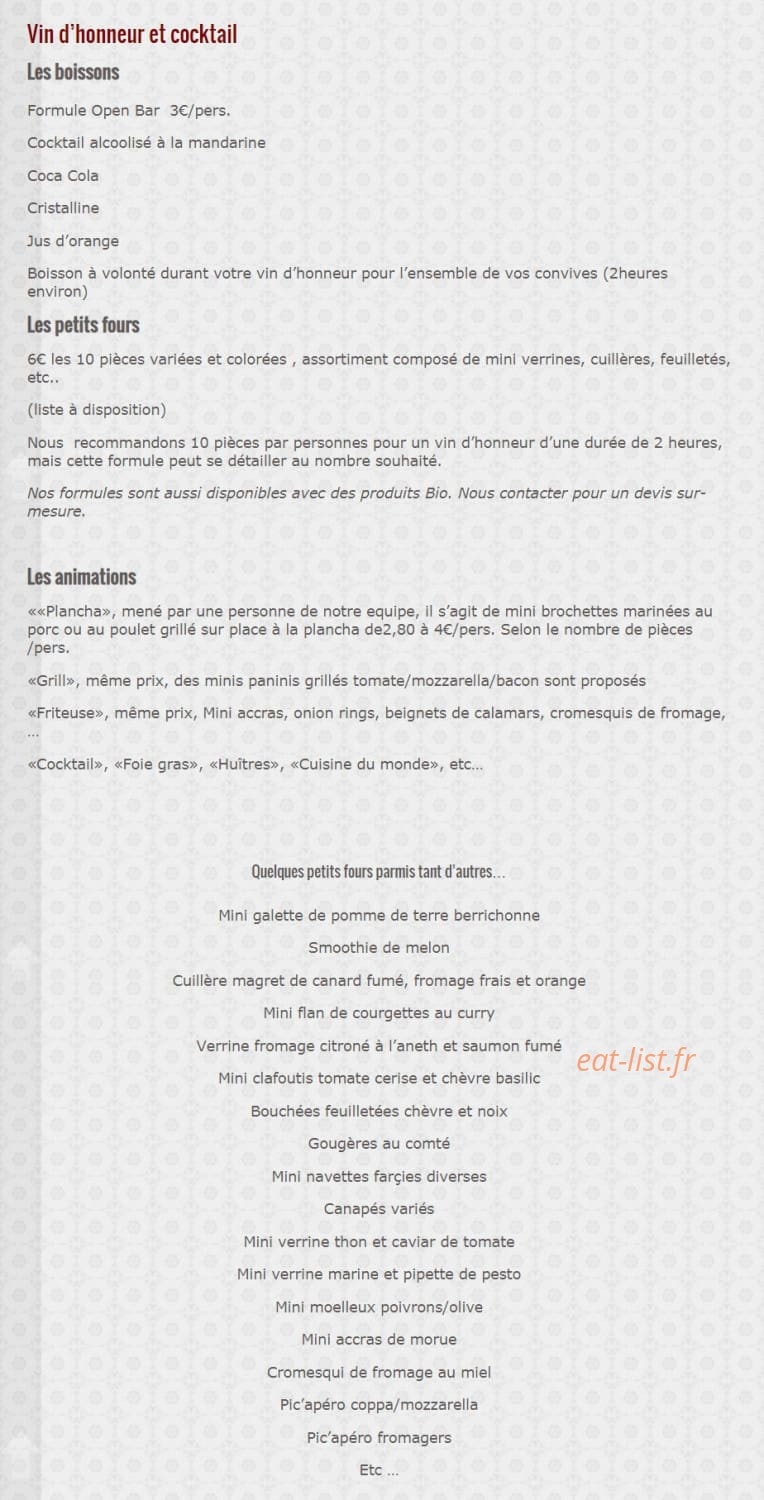 L'Eventail Gourmand — carte page 5