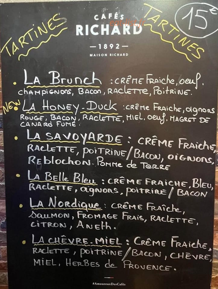 La Maison Brunch — carte page 1