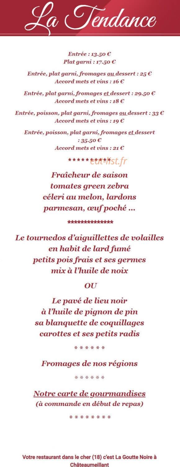 La Goutte Noire — carte page 2