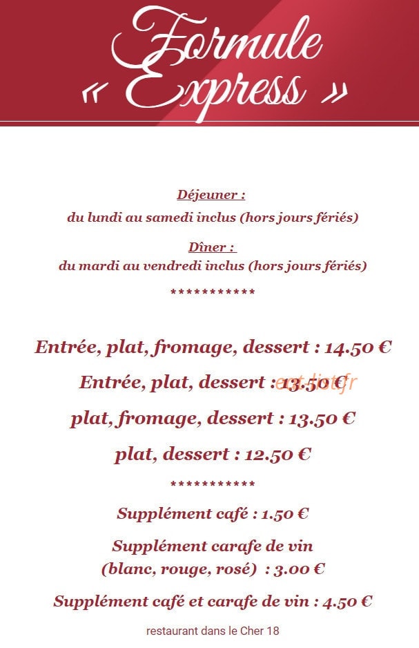 La Goutte Noire — carte page 1