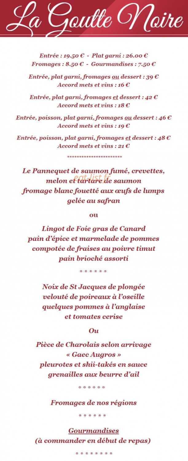 La Goutte Noire — carte page 4