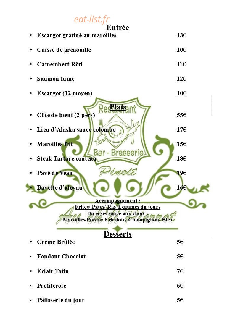 Au ch'ti pierrot — carte page 1