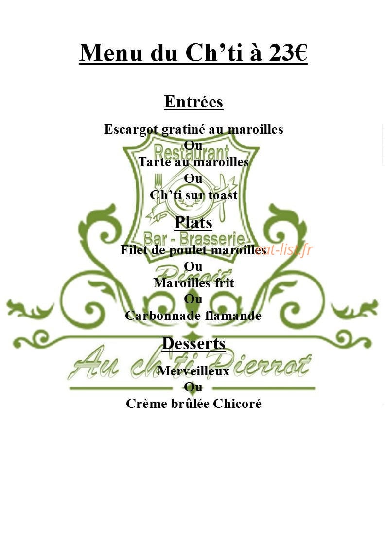 Au ch'ti pierrot — carte page 2