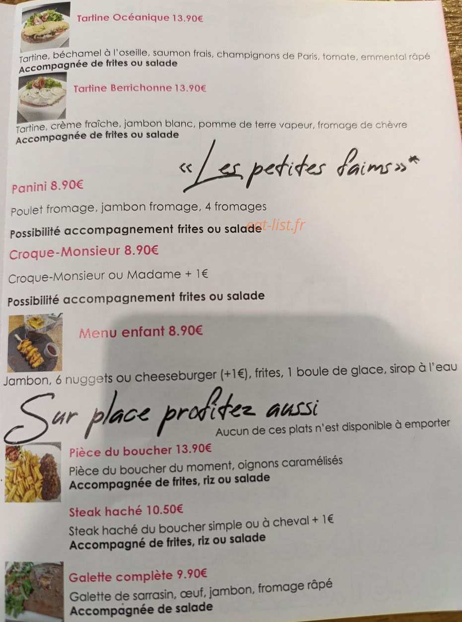Café de La Gare — carte page 2
