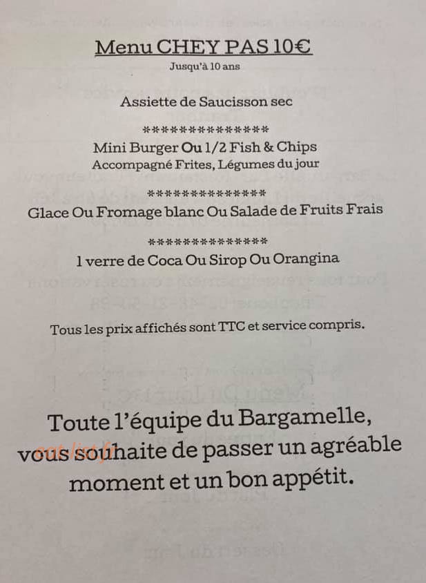 Le Bargamelle — carte page 3
