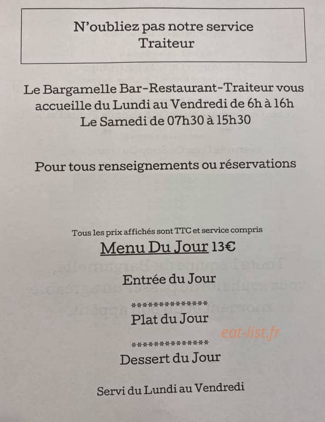 Le Bargamelle — carte page 4