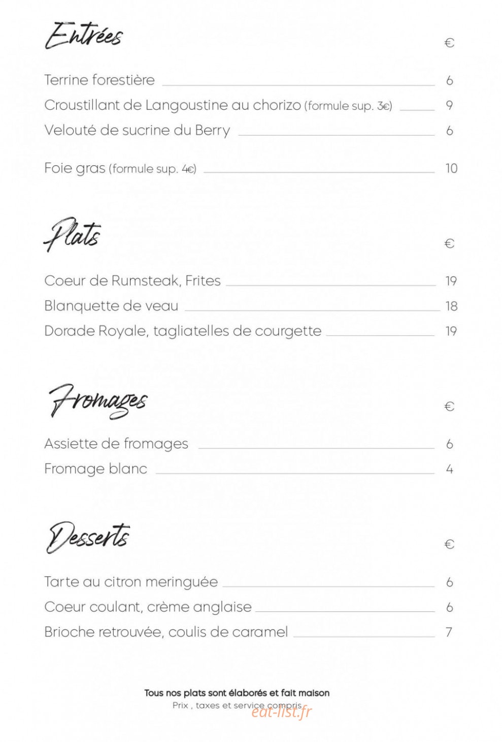 Le Petit Charles — carte page 1
