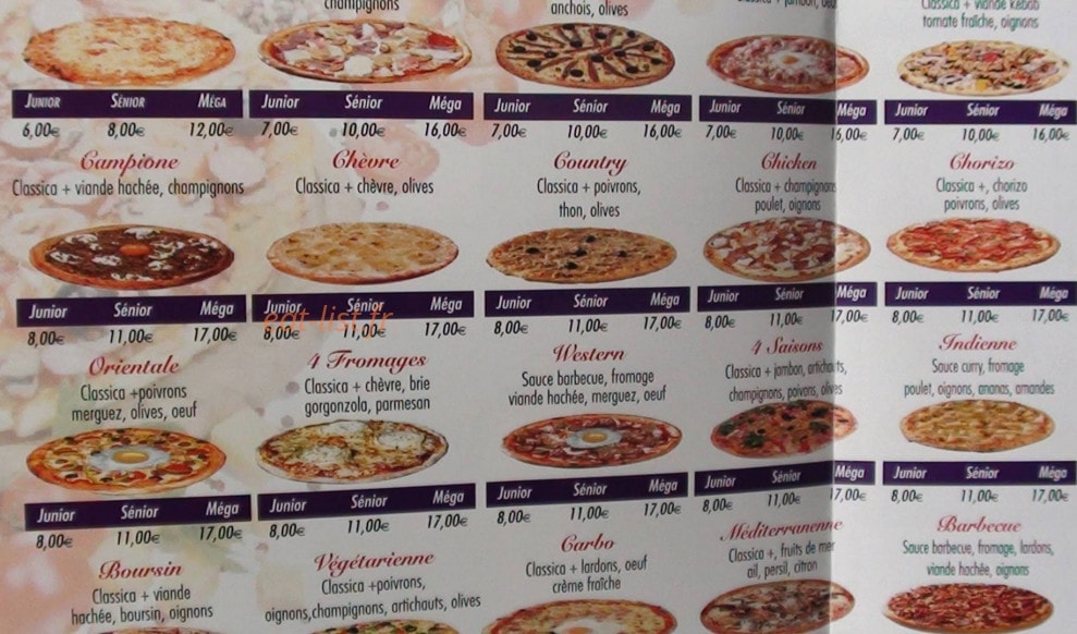 Pat a Pizza — carte page 3