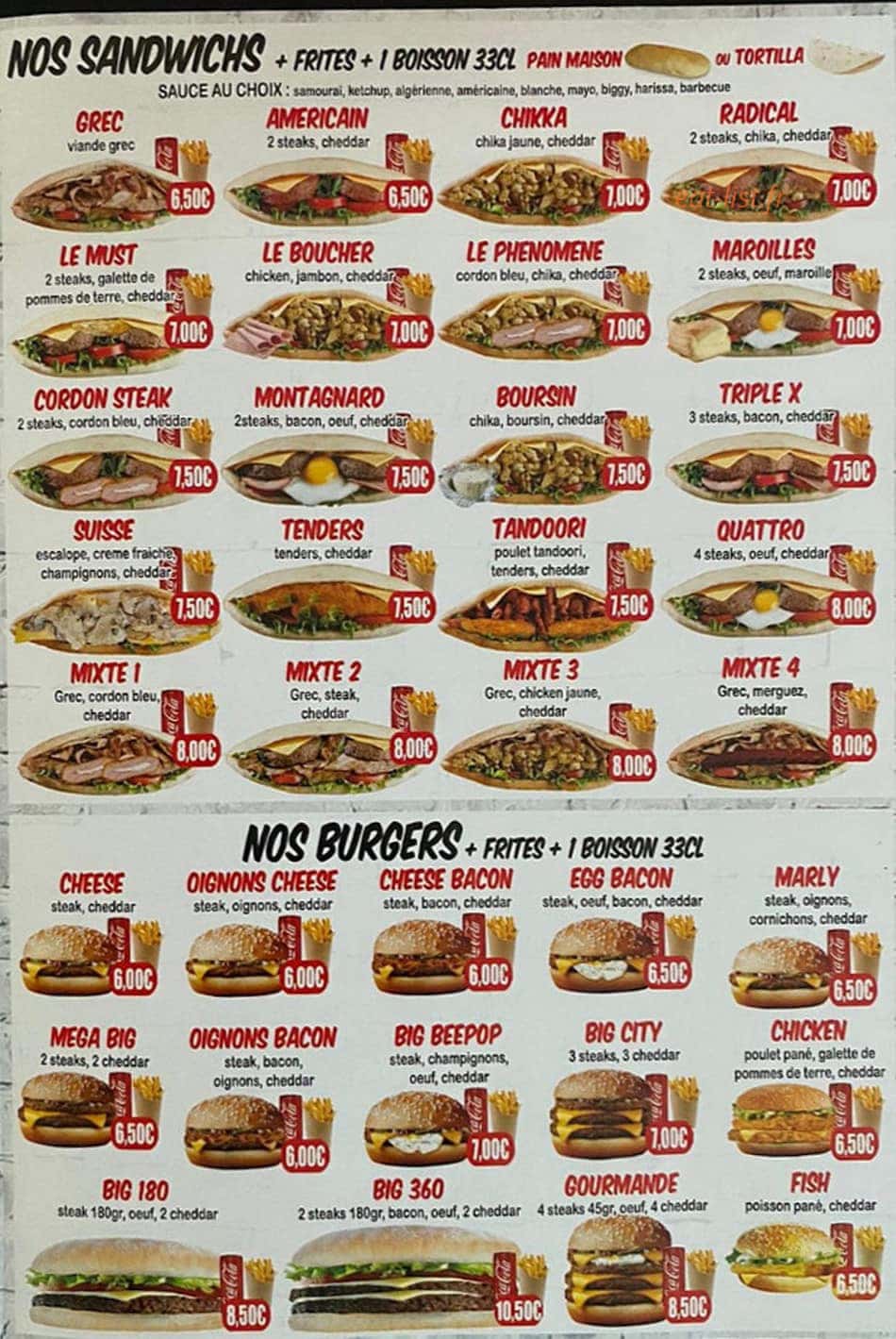 Top pizza 18 — carte page 2