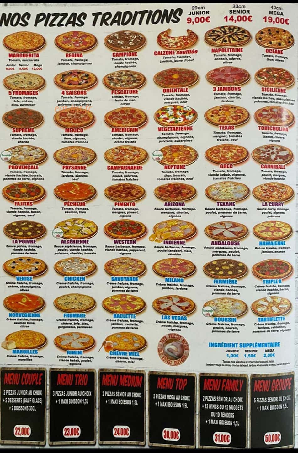 Top pizza 18 — carte page 3