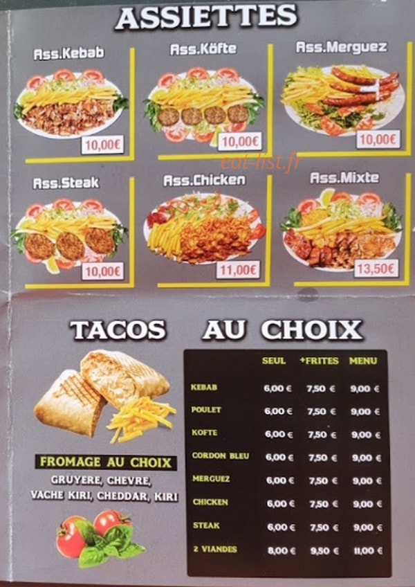 Délice Döner — carte page 2