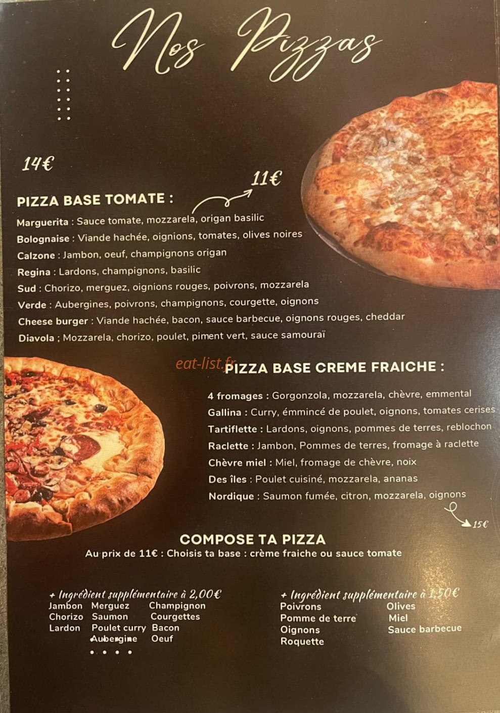 Pizza Avord — carte page 3
