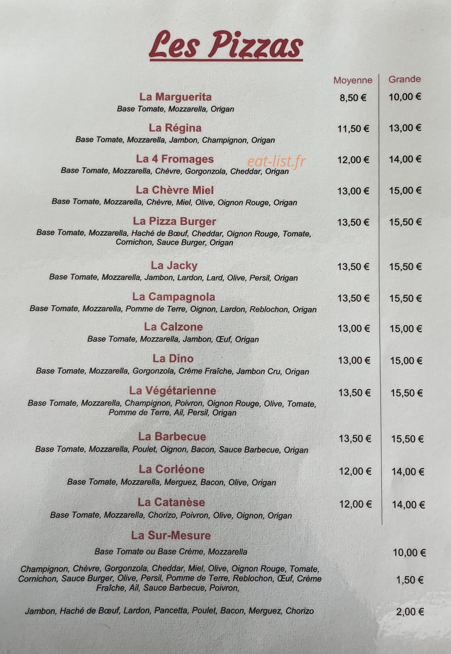 Le Rendez-Vous — carte page 2