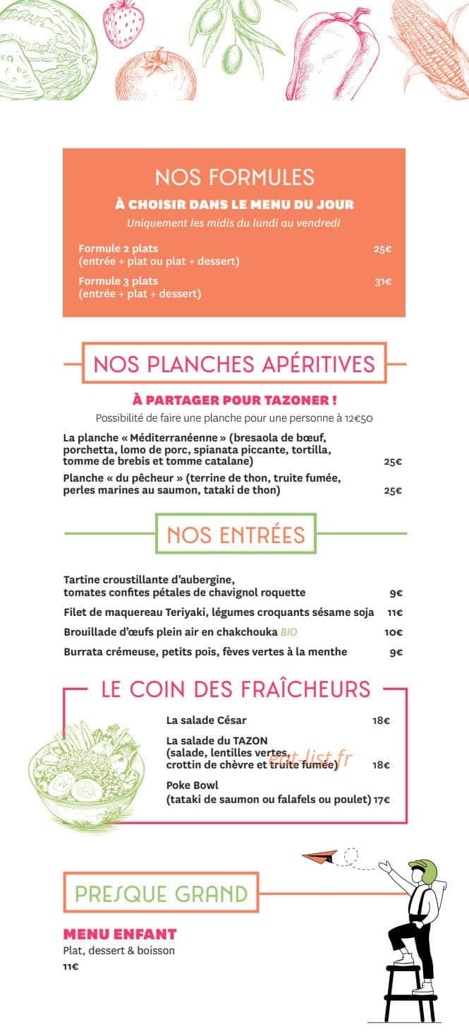 Le Tazon — carte page 2