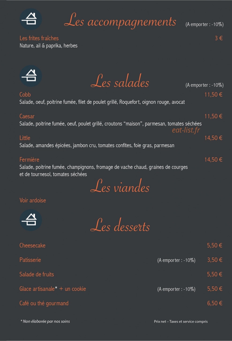 Little Gourmet — carte page 2