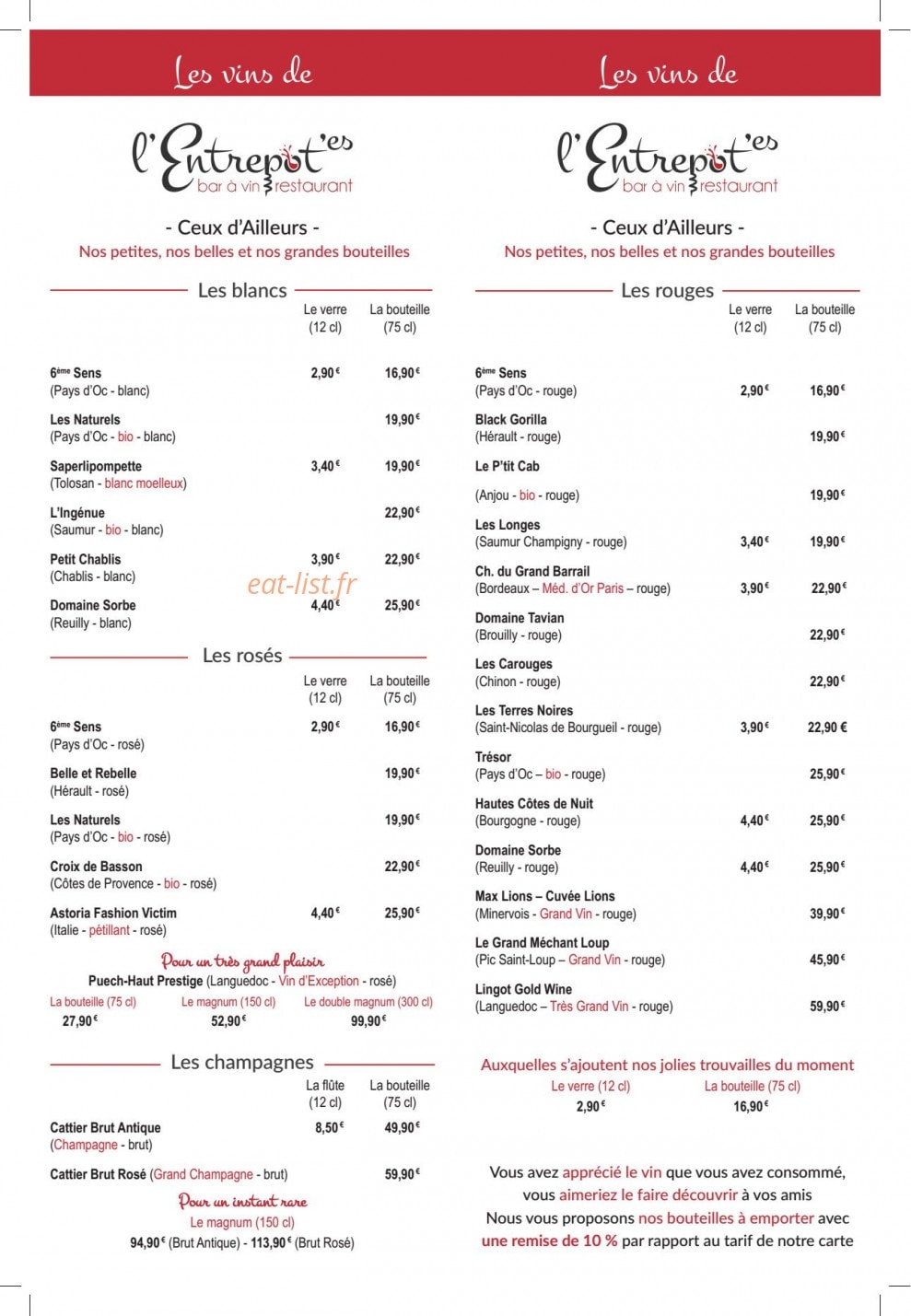 L' Entrepotes — carte page 4