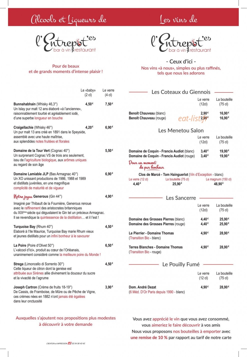 L' Entrepotes — carte page 5