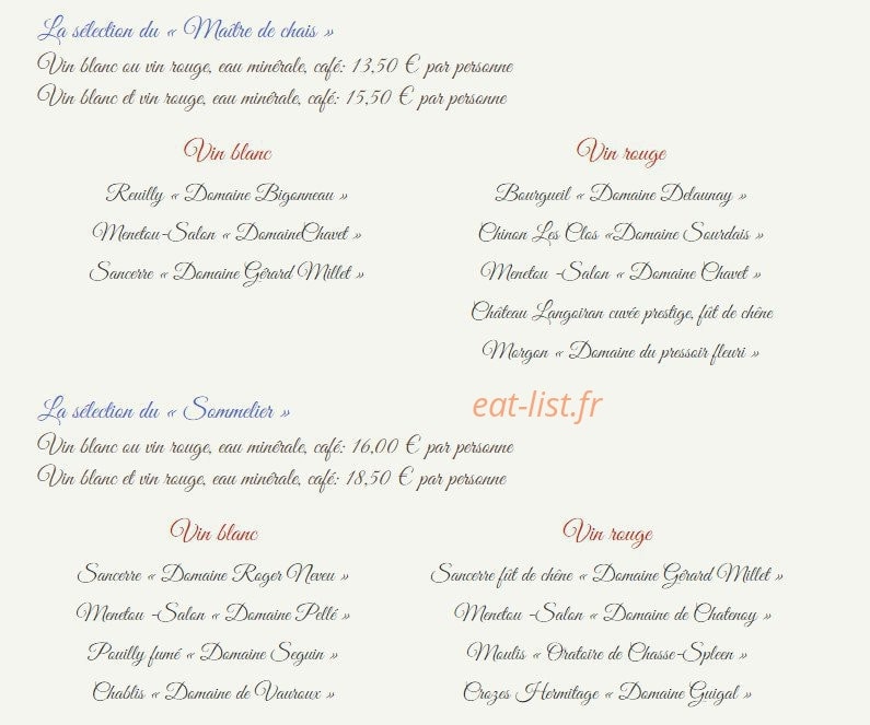 La chaumière — carte page 13