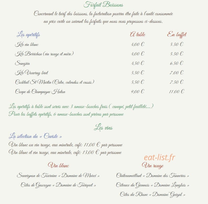 La chaumière — carte page 12