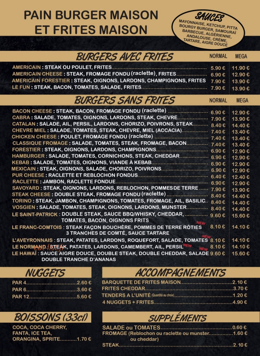 Le Fun Snack — carte page 1