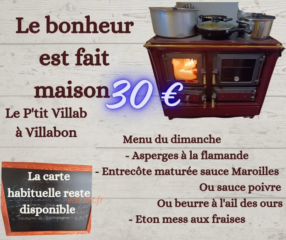 Le P'tit Villab — carte page 1