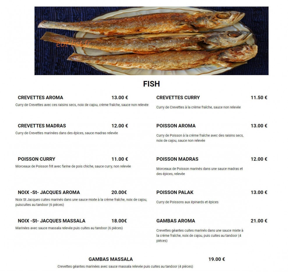 Aroma — carte page 5