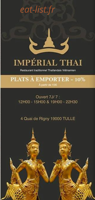 Impérial Thaï — carte page 1