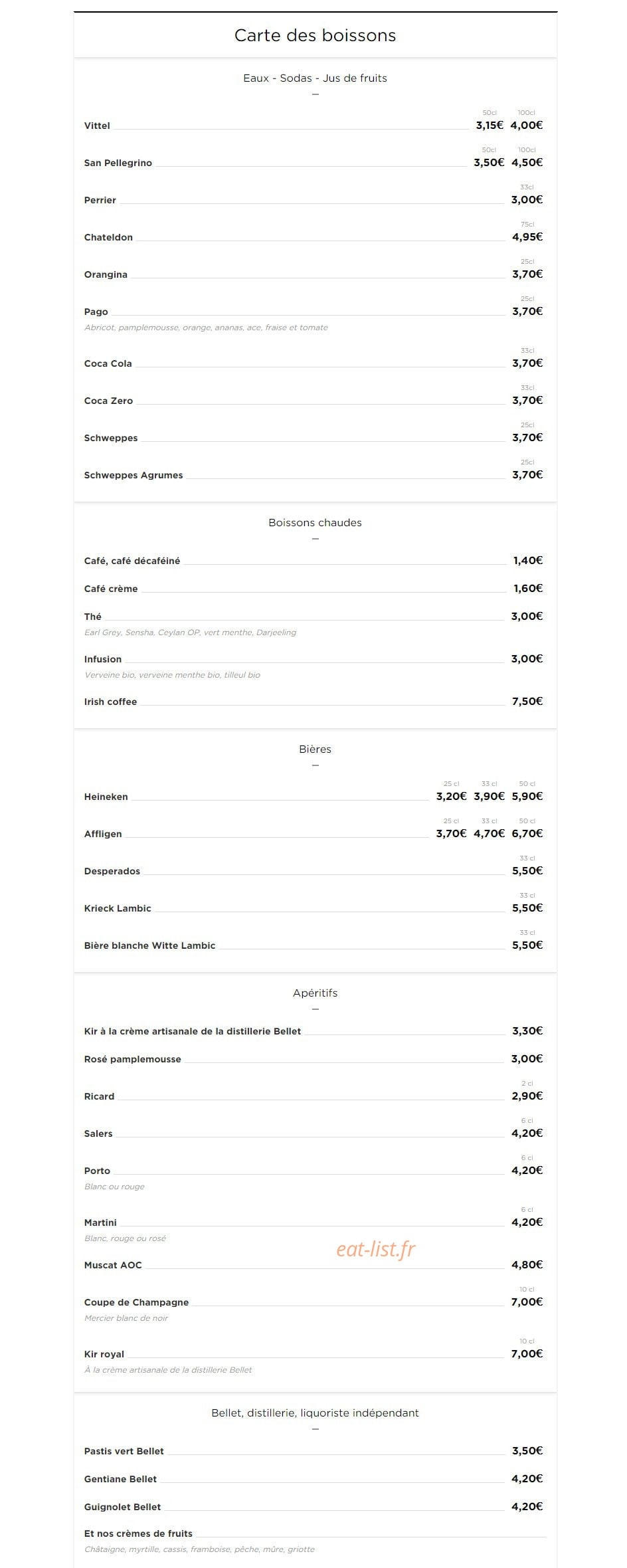 La Rôtisserie — carte page 9