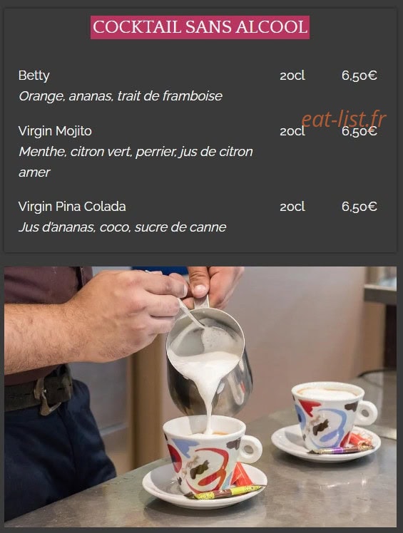La Taverne du Sommelier — carte page 10