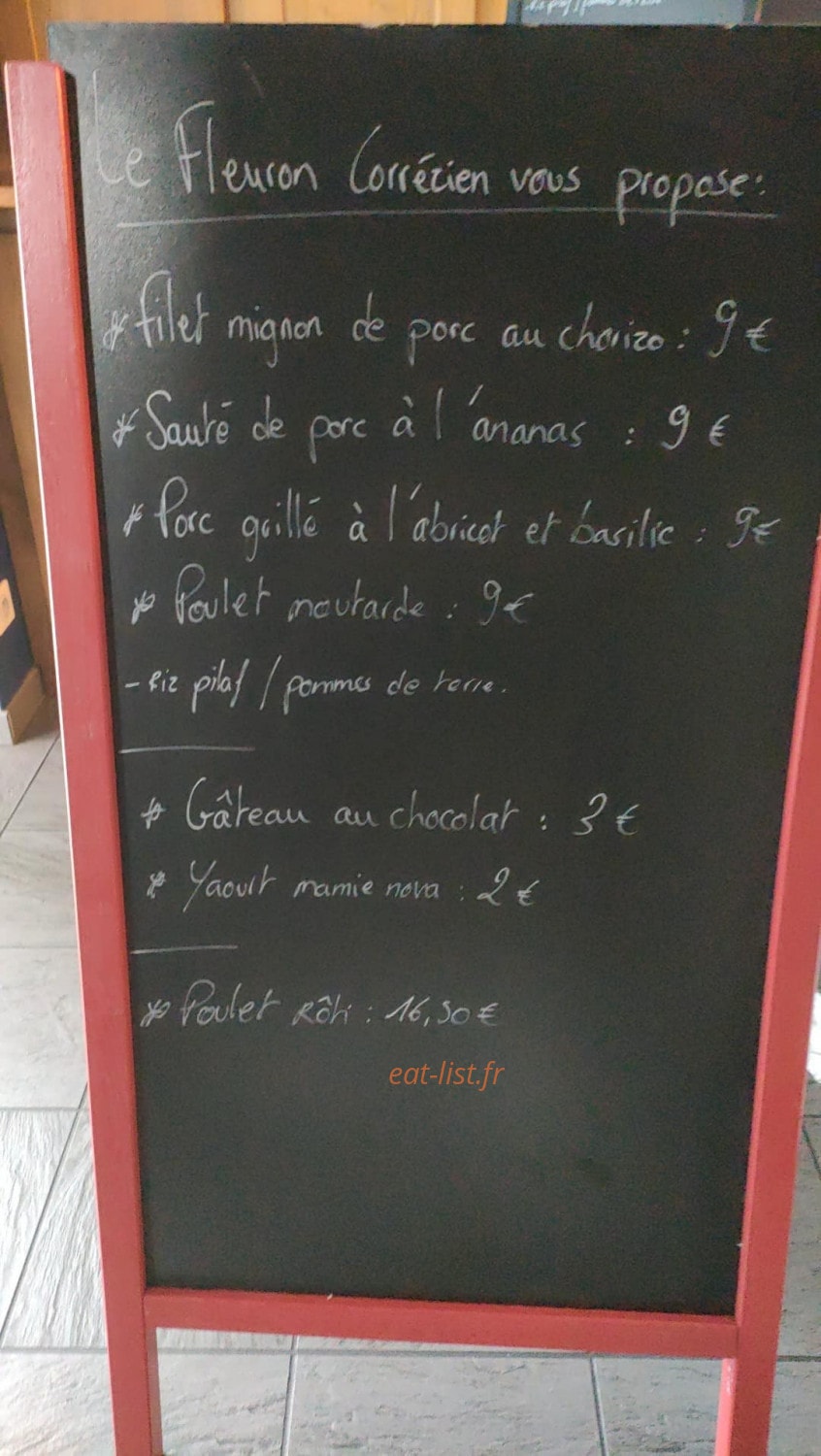 Le Fleuron — carte page 1