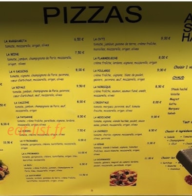 Pizz' Ali — carte page 1