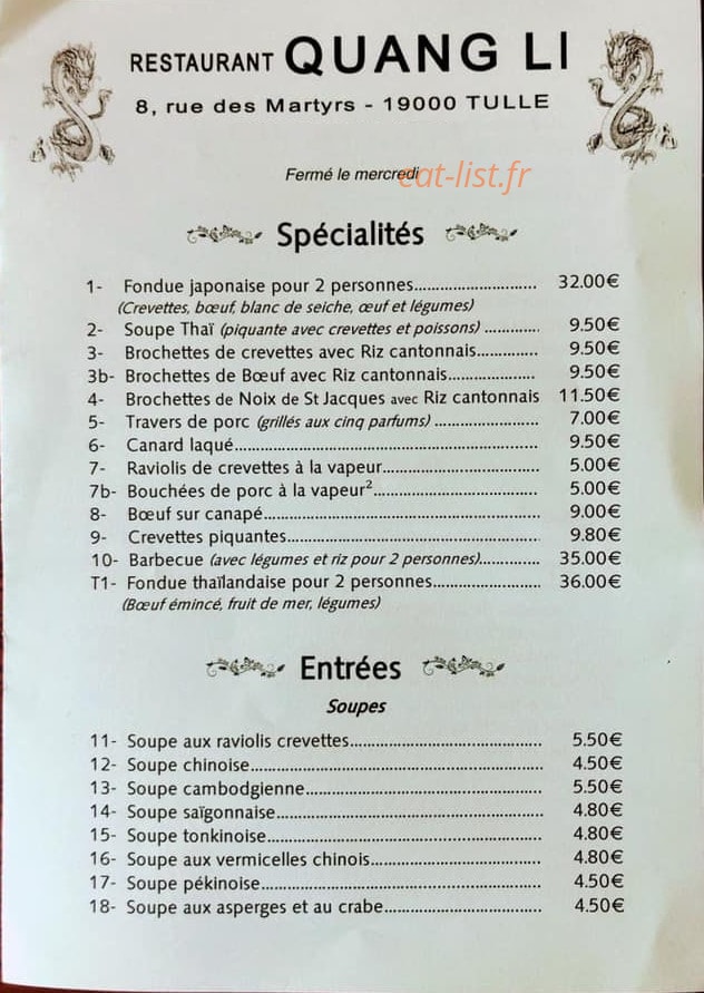 Quang Li — carte page 1