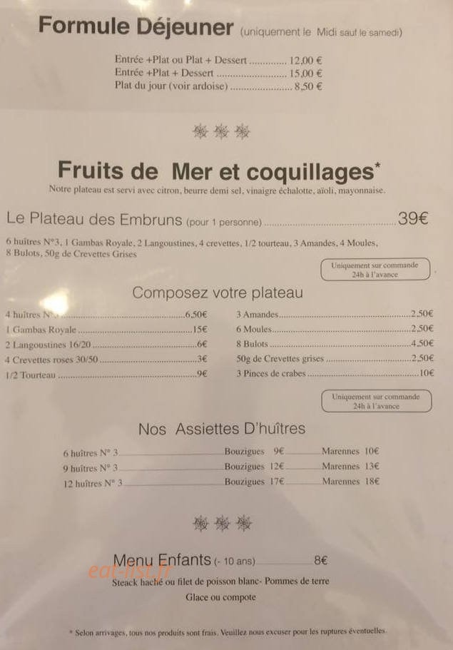 Aux Embruns — carte page 3