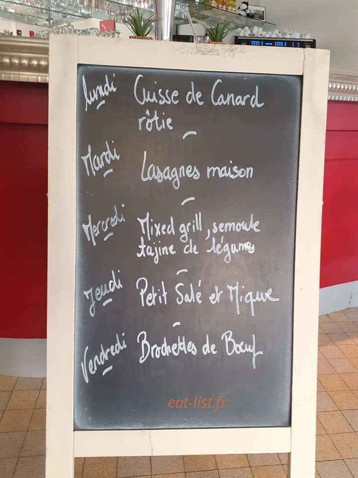 Bistrot L'Univers — carte page 1