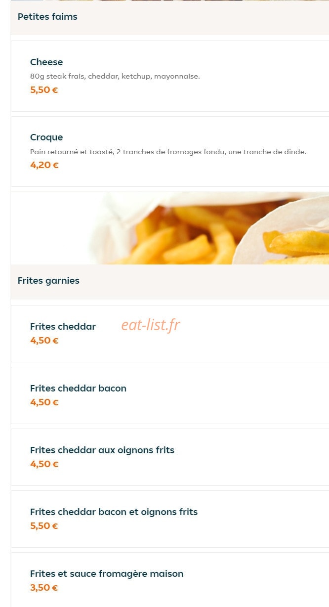 Brive food — carte page 6