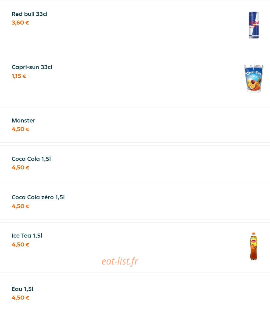 Brive food — carte page 10