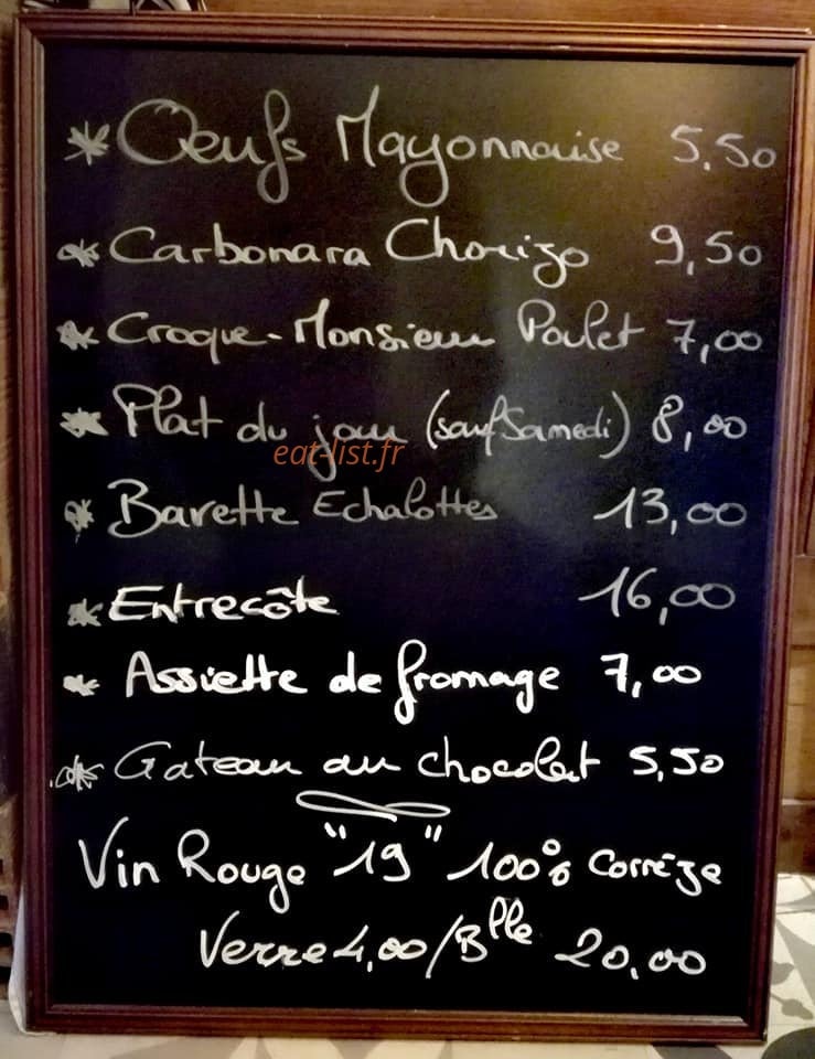 Cafe Solo — carte page 1