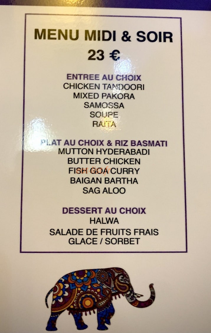 Chez Manija — carte page 2