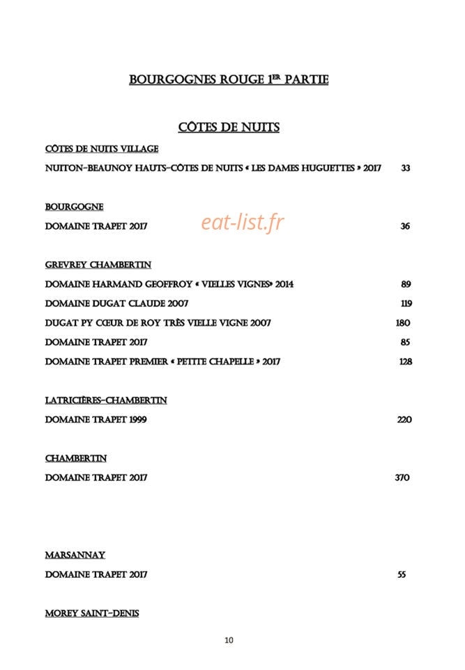 Chez Paulo — carte page 9