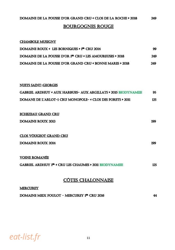 Chez Paulo — carte page 10
