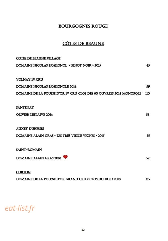 Chez Paulo — carte page 11