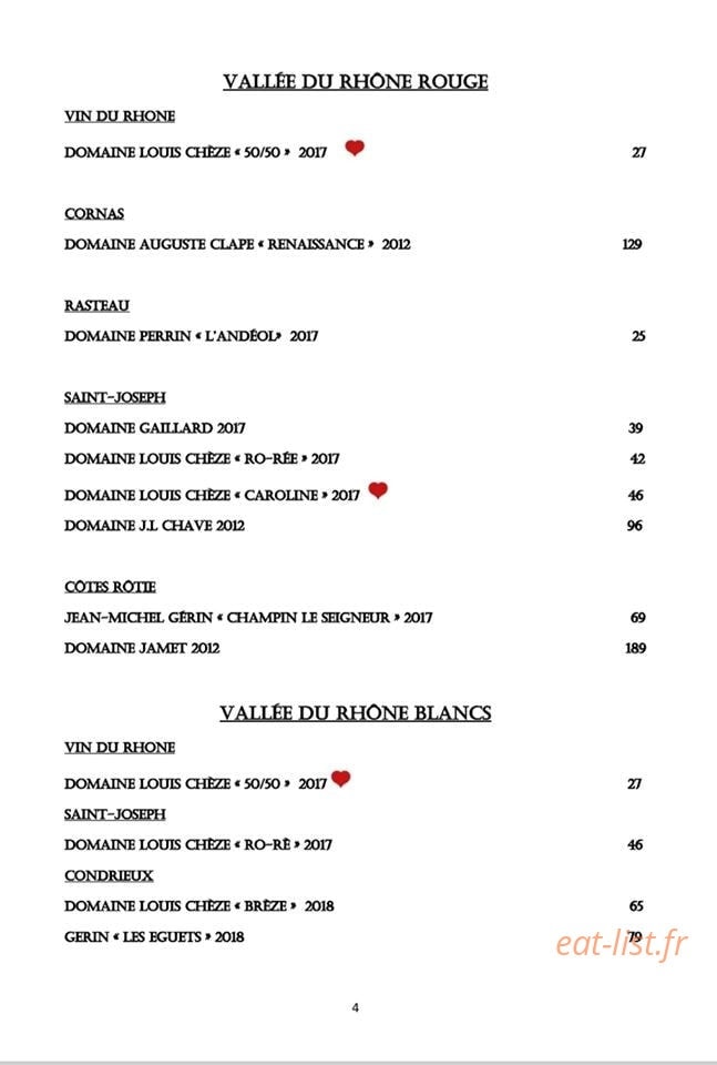 Chez Paulo — carte page 4