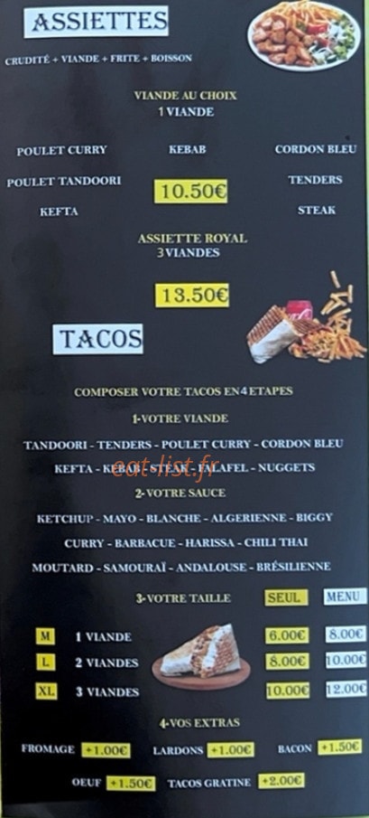 Chicken Hutt's — carte page 3