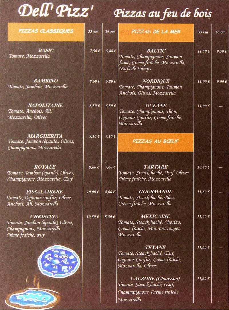Dell' Pizz — carte page 1