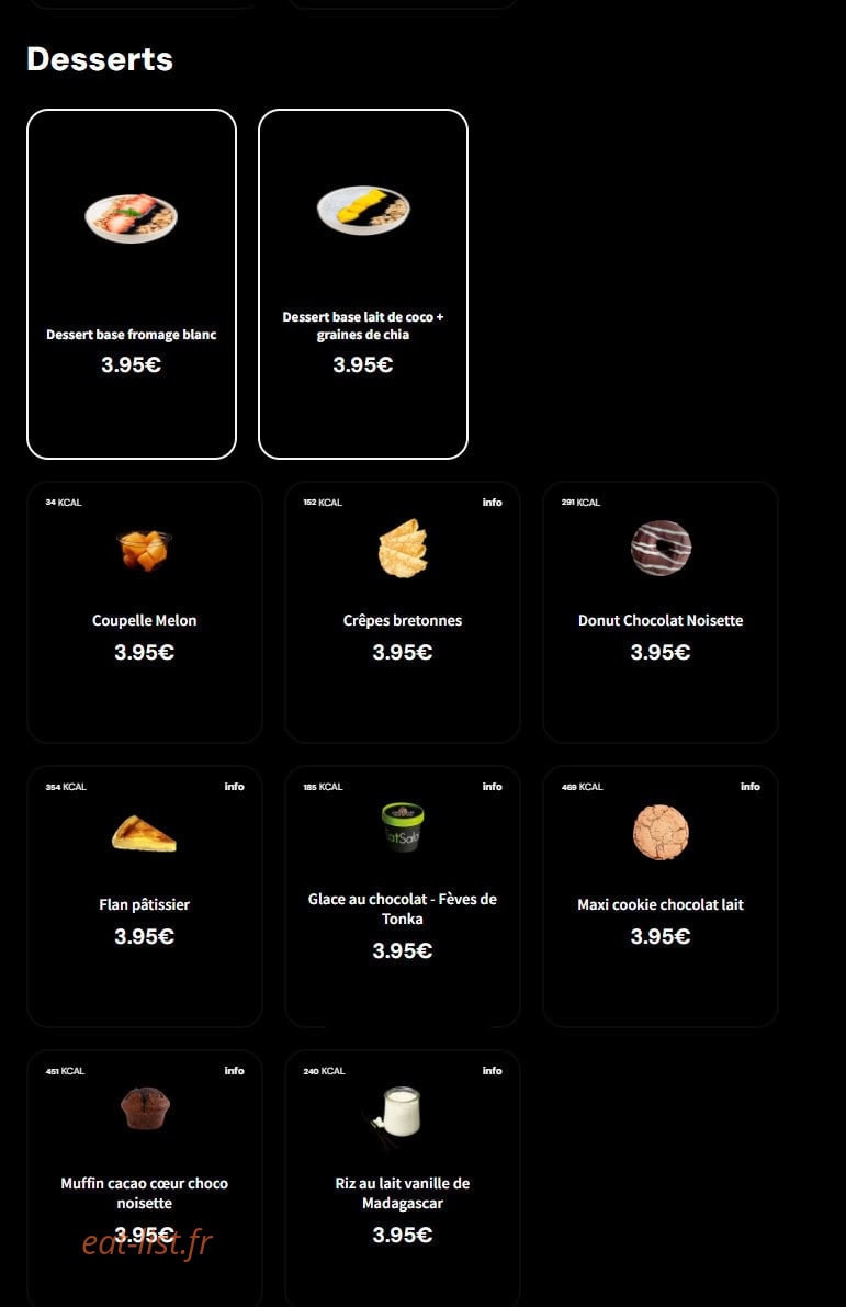 Eat Salad — carte page 6