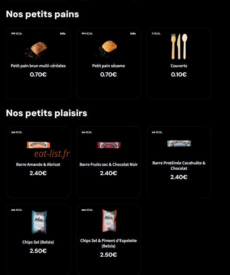 Eat Salad — carte page 7