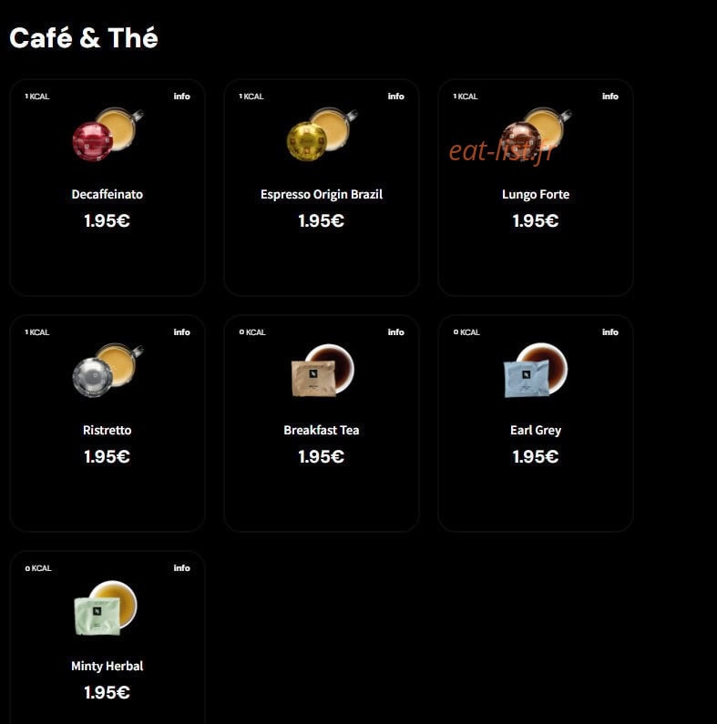 Eat Salad — carte page 8