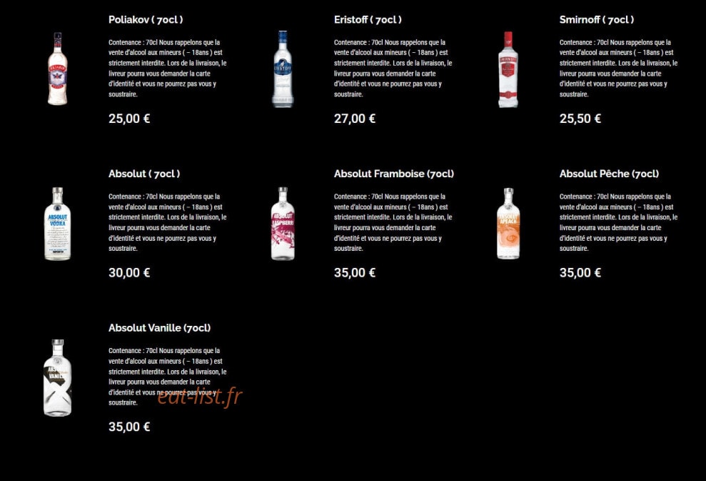 Go Drinkgo — carte page 18